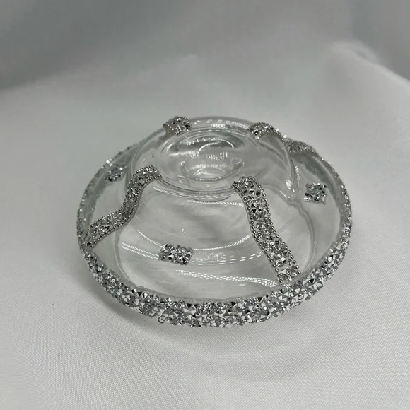 Three piece clear hurricane candleholder set - Picture 7 of 7